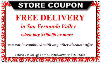 Free delivery in San Fernando valley