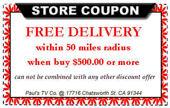 Free delivery within 50 miles radius